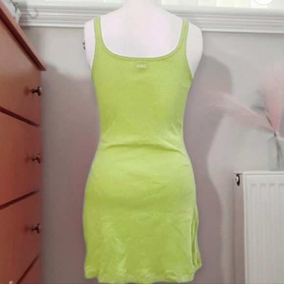 NWOT Vintage La Senza Cotton Lingerie Slip-On Dress with slit - Picture 2 of 7